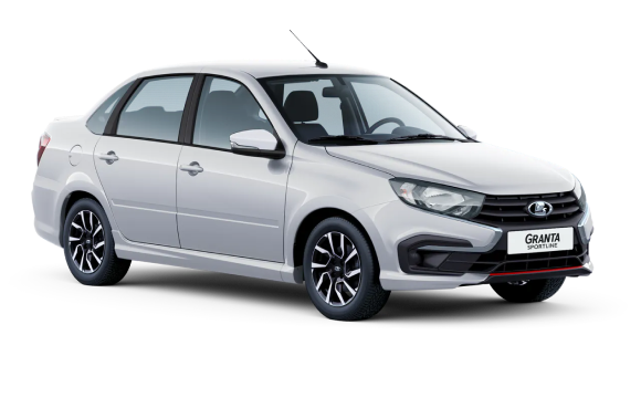 Granta Sportline Белый "Ледниковый" цвет 2025-ого года купить в Новосибирске - autospot-54.ru