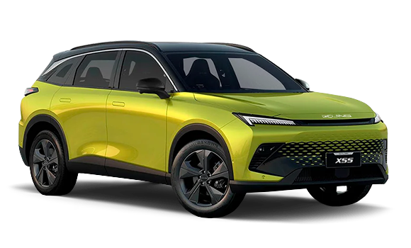 X55 Жёлтый металлик с чёрной крышей цвет 2025-ого года купить в Новосибирске - autospot-54.ru