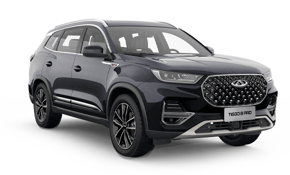 Tiggo 8 Pro Глубокий черный цвет 2025-ого года купить в Новосибирске - autospot-54.ru